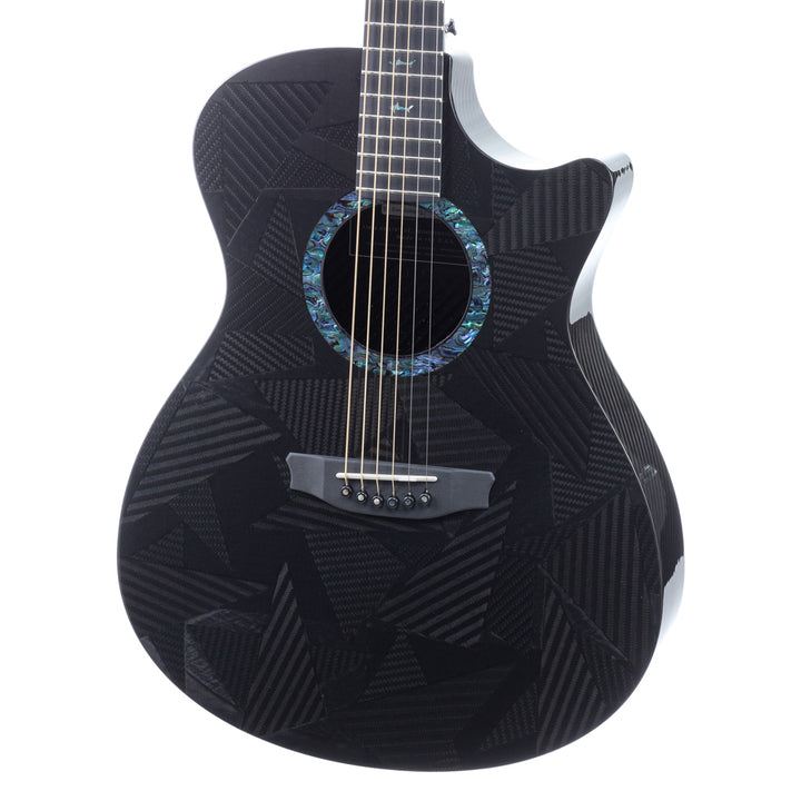 RainSong Black Ice Series BI-OM1000N2 OM Slim Body Cutaway Acoustic Electric (702)