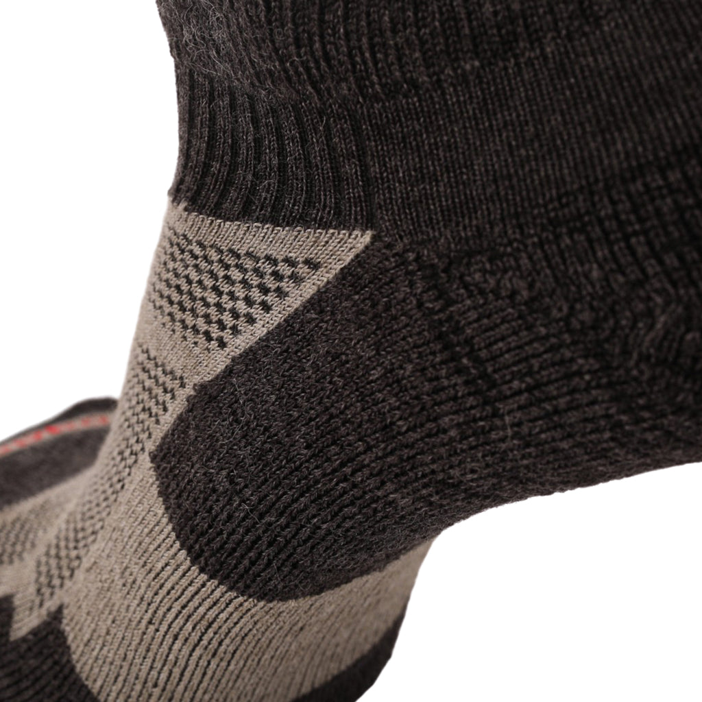 Woodroad Gear Co. Sheeple Merino Ankle Socks - Midnight Grey