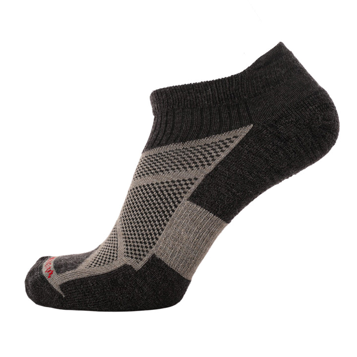 Woodroad Gear Co. Sheeple Merino Ankle Socks - Midnight Grey
