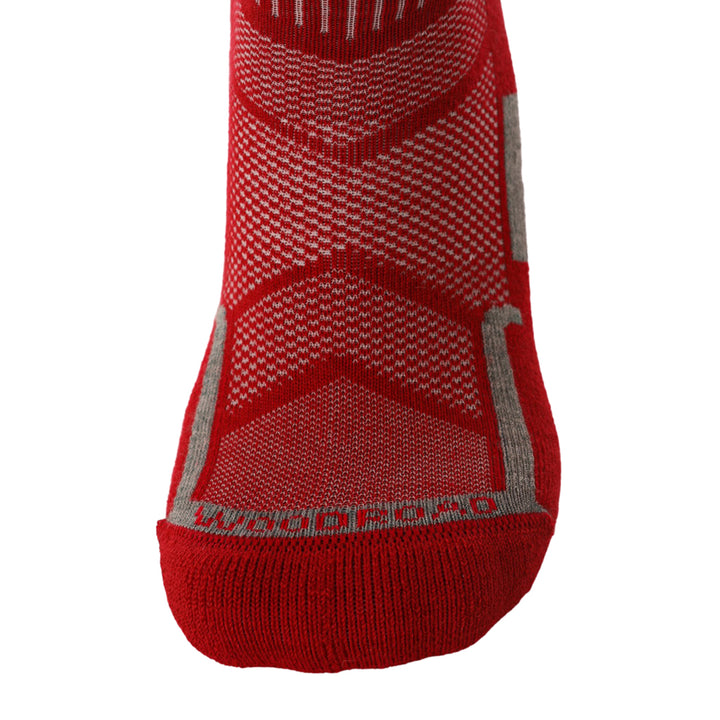 Woodroad Gear Co. Sheeple Merino Ankle Socks - Blaze Red