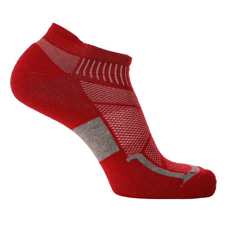 Woodroad Gear Co. Sheeple Merino Ankle Socks - Blaze Red
