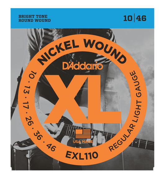D'Addario EXL110-10P Nickel Wound Regular Light Electric Strings 10-46 - 10-Pack - Available at Lark Guitars