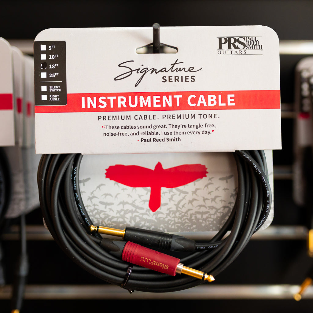 PRS Signature Instrument Cable - Silent 18ft Straight/Straight