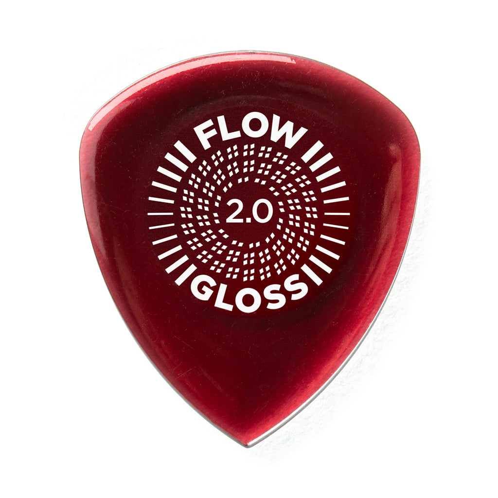 Dunlop 550P2.0 Flow Gloss Picks - 3 Pack - 2.0mm