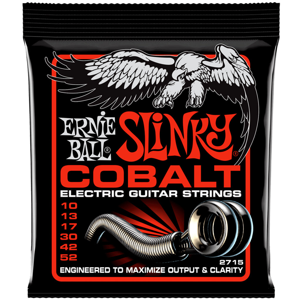 Ernie Ball 2715 Skinny Top Heavy Bottom Slinky Cobalt Electric Guitar Strings - 10-52