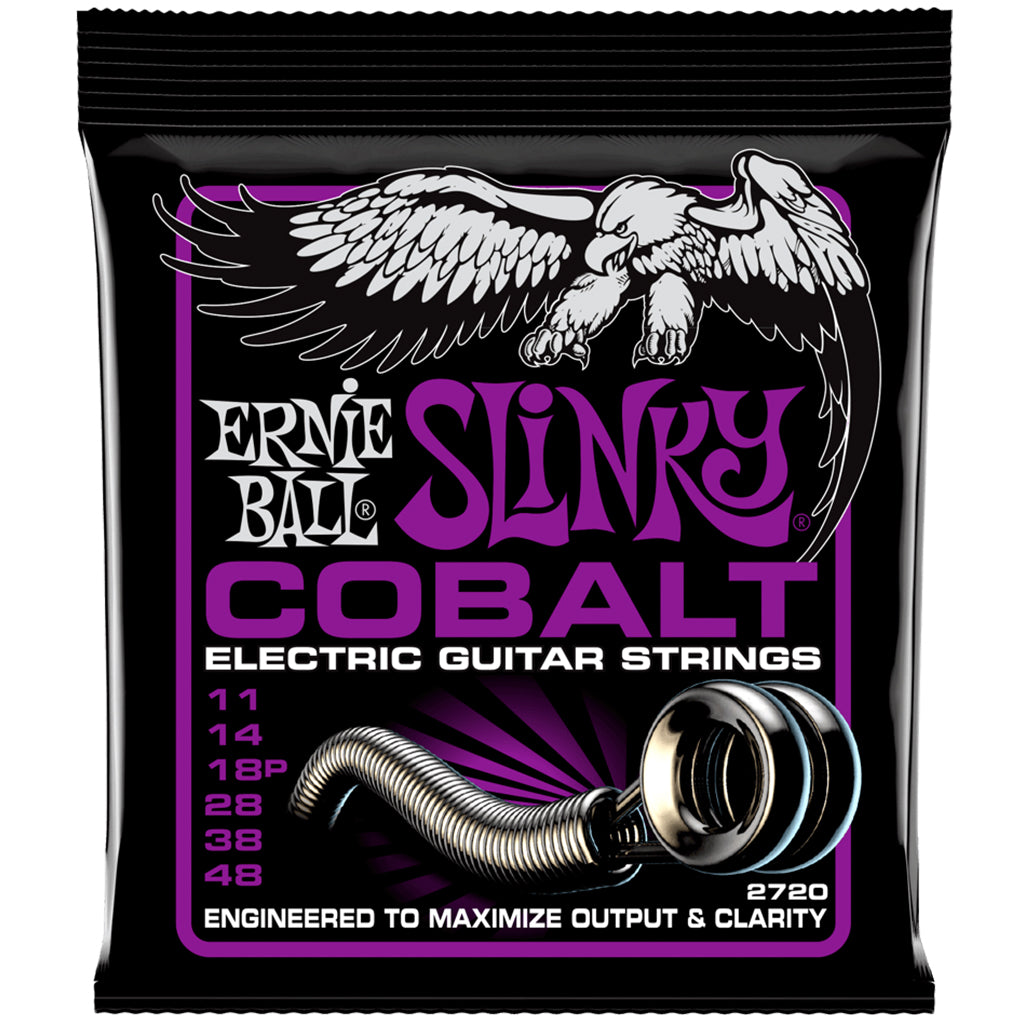 Ernie Ball 2720 Power Slinky Cobalt Electric Guitar Strings - 11-48