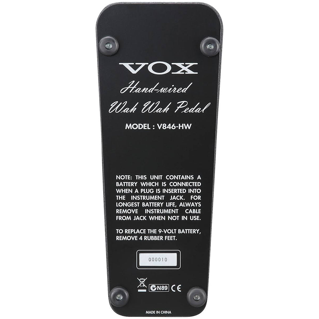 Vox Hand-Wired Wah Wah Pedal - V846HW
