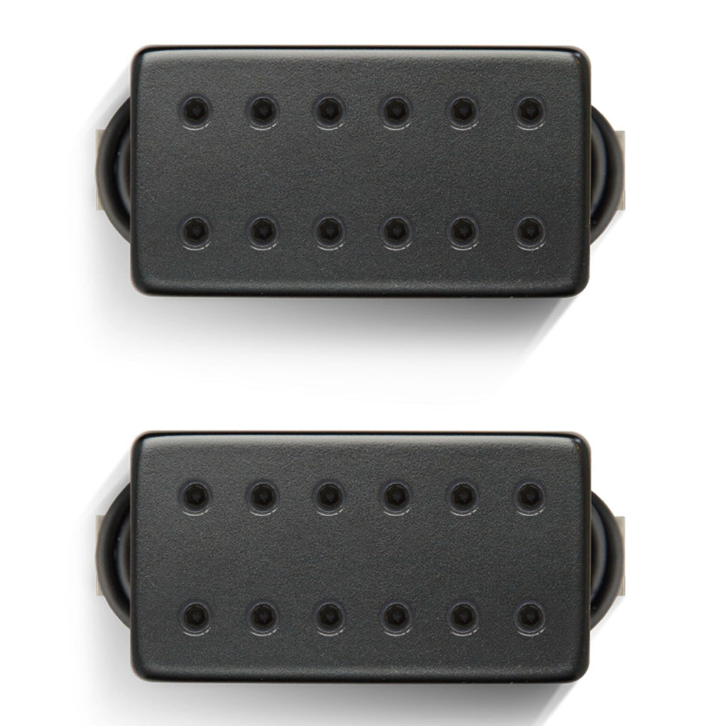 Bare Knuckle Aftermath Humbucker 6-String Set - Black Cover / Black Bolt