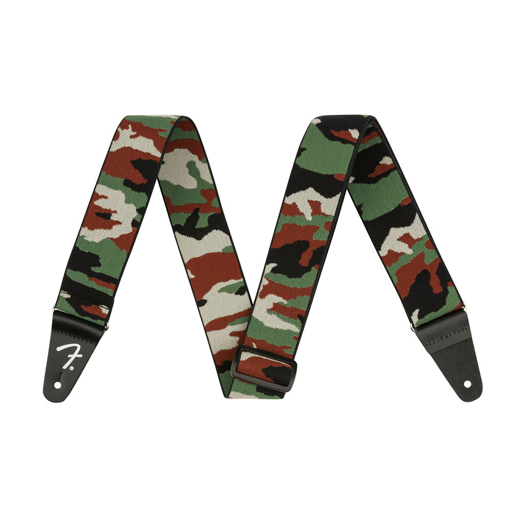 Fender Weighless 2" Camo Strap - Woodland Camo