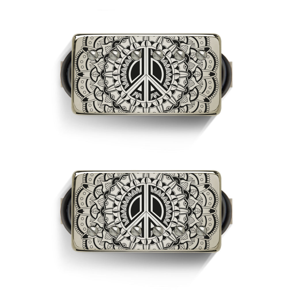 Bare Knuckle Peacemaker Humbucker Set - Etched Nickel Cover