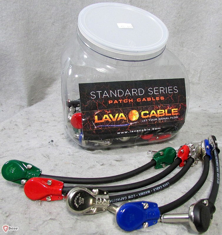 Lava Magma Cable 12" 229 Pancake-Style Patch Cable - LCMG229JAR12, Lava Cable - Lark Guitars