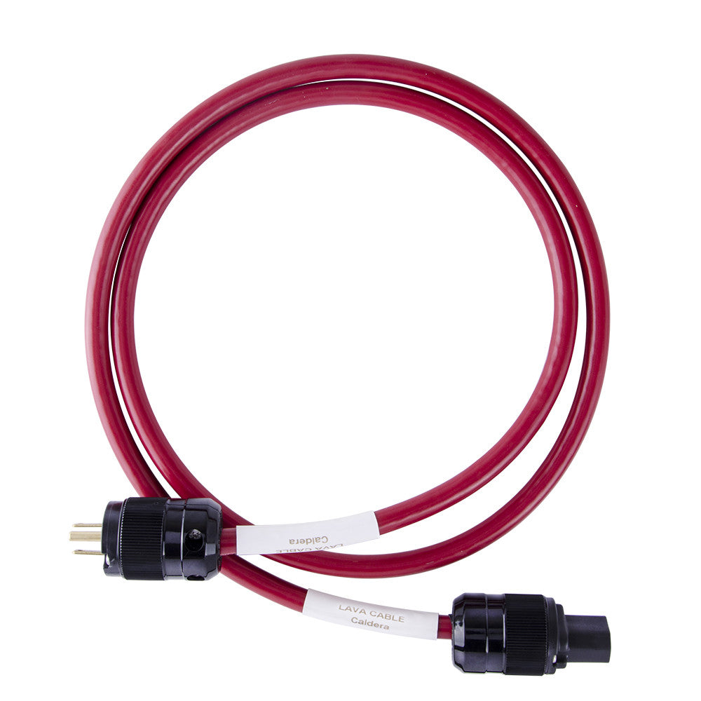 Lava Caldera AC Power Cord 6' - Red - LCCLDA6-R, Lava Cable - Lark Guitars