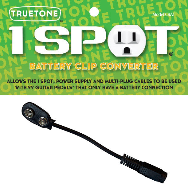 Truetone 1 SPOT CBAT Battery Clip Convertor - Available at Lark Guitars