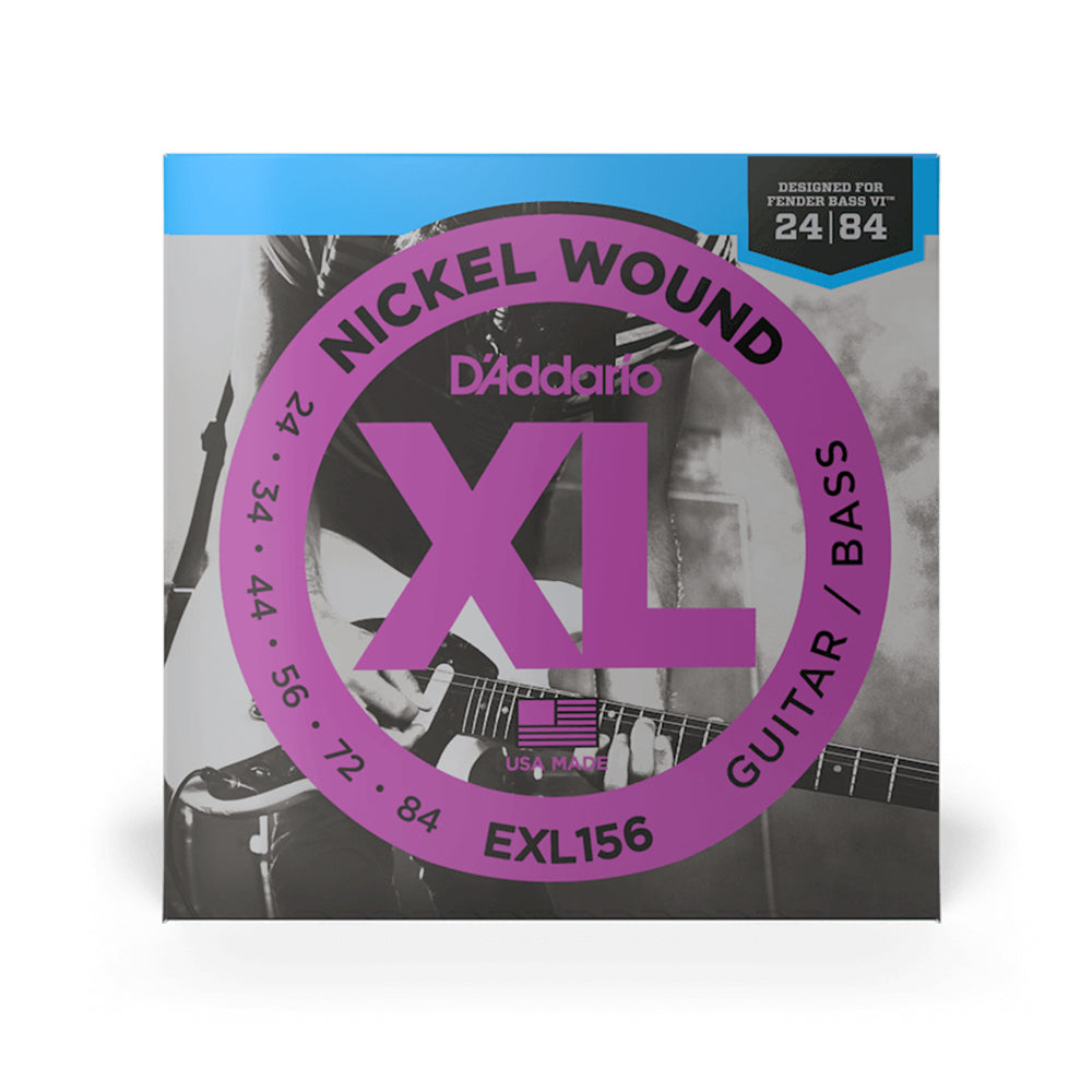 D'Addario EXL156 Nickel Wound Strings - .024-.084 Bass VI