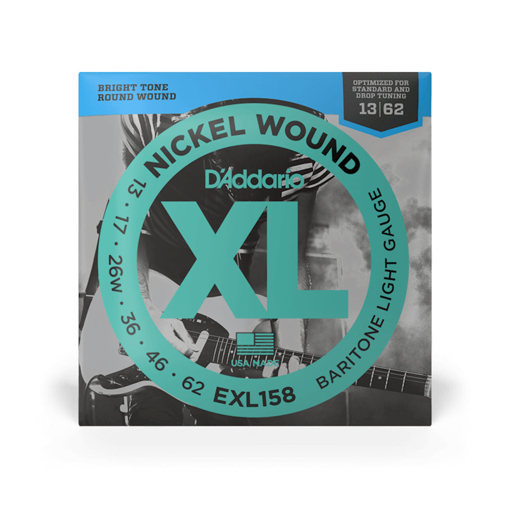 D'Addario EXL158 Nickel Wound Electric Strings - .013-.062 Light Baritone