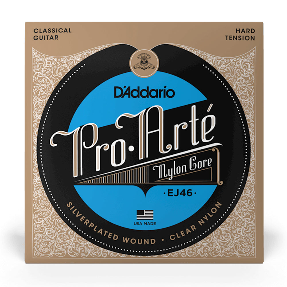 D'Addario EJ46 Pro-Arte Nylon Hard Tension Silver Plated Classical Strings
