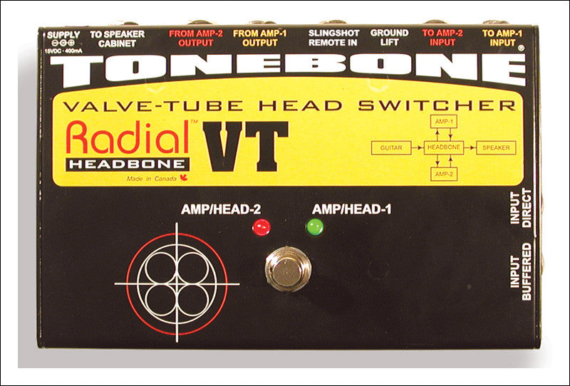 Radial Headbone VT Valve-Tube Head Switcher - Available at Lark Guitars