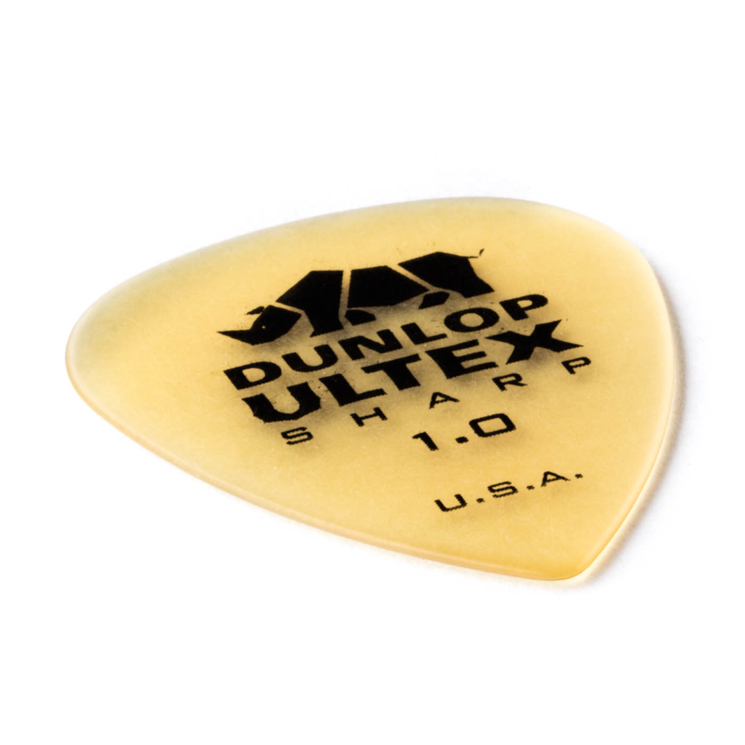 Dunlop Ultex 433P Sharp Guitar Pick 1.0mm - 6 Pack