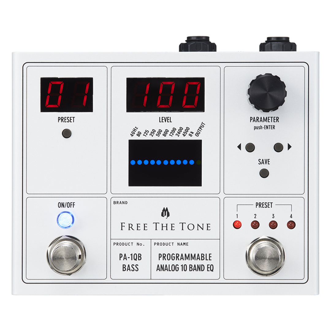 Free The Tone Programmable Analog 10 band EQ for Bass PA-10B