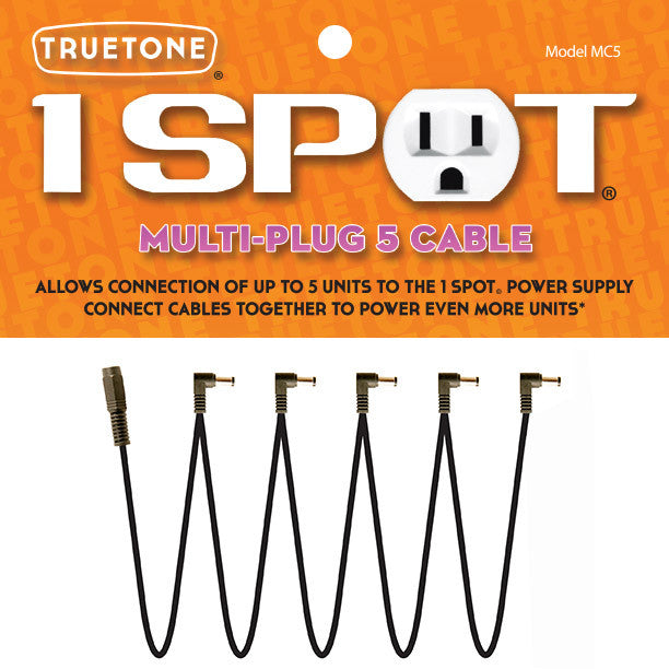 Truetone 1 SPOT MC5 Multi-Plug 5 Cable - Available at Lark Guitars