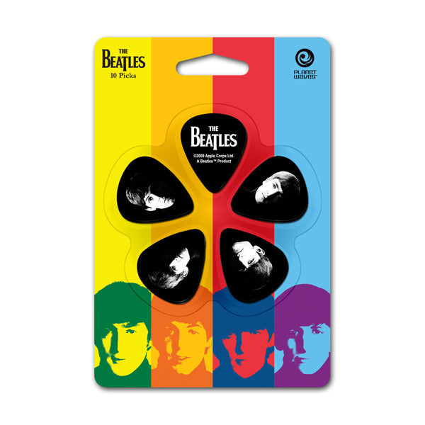 Planet Waves The Beatles Picks - Meet The Beatles - 10-Pack - Thin - Available at Lark Guitars